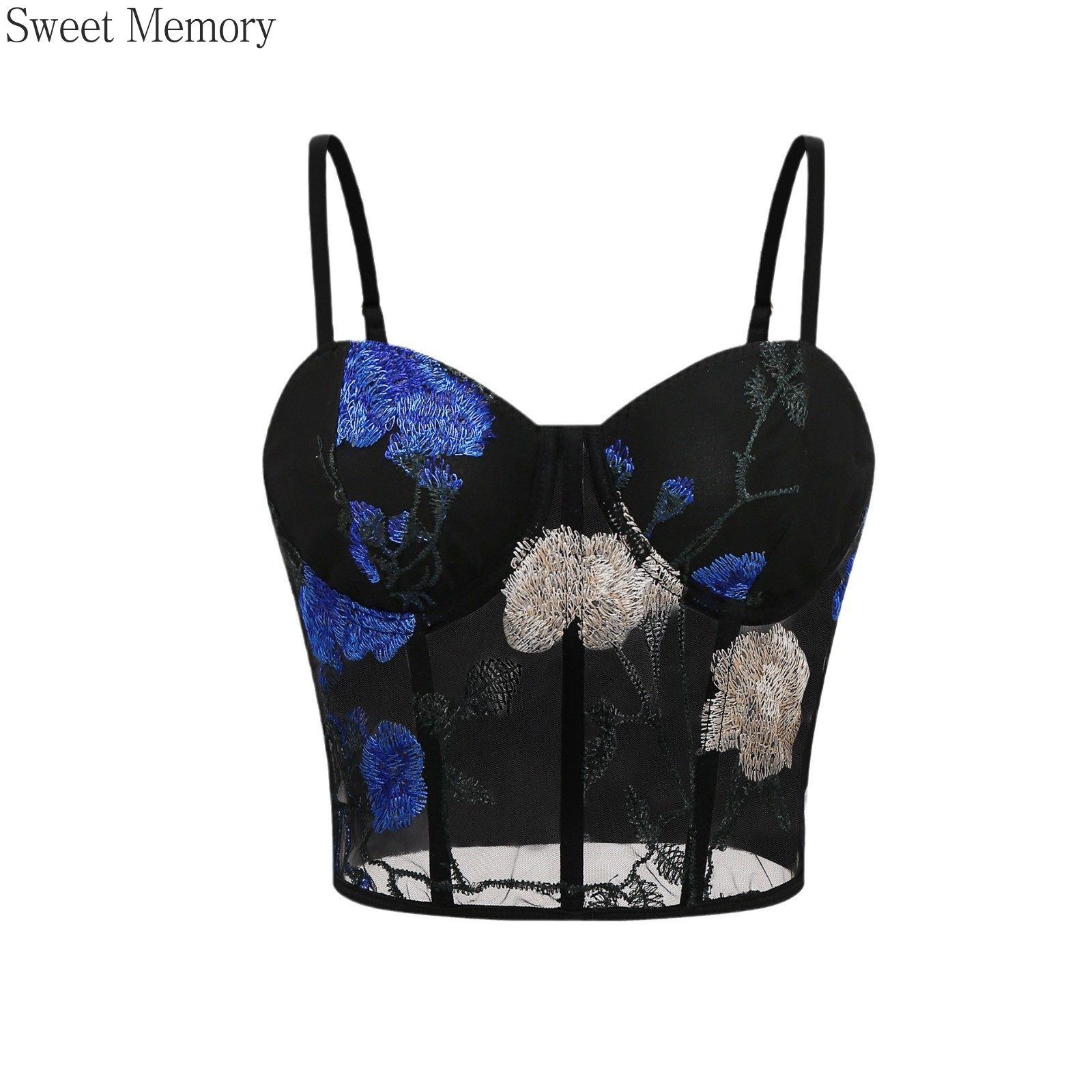 Embroidery Underwear - A827 Sweet Memory Сетчатый топ с
