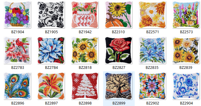 Комплект крючков с защелкой в  – обзор и цена Printed Embroidery Kit