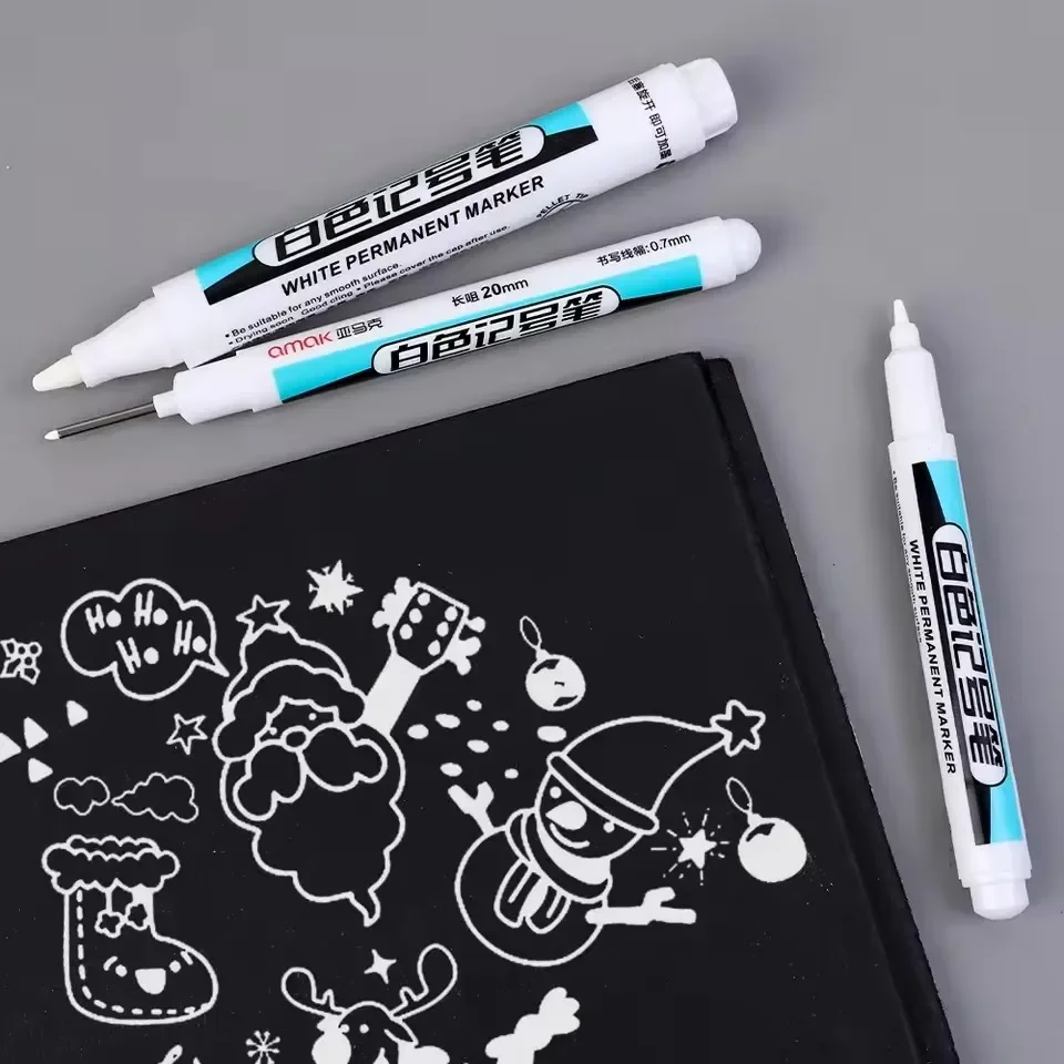 Маркеры-краски белые перманент – обзор и цена Embroidery Art Painting