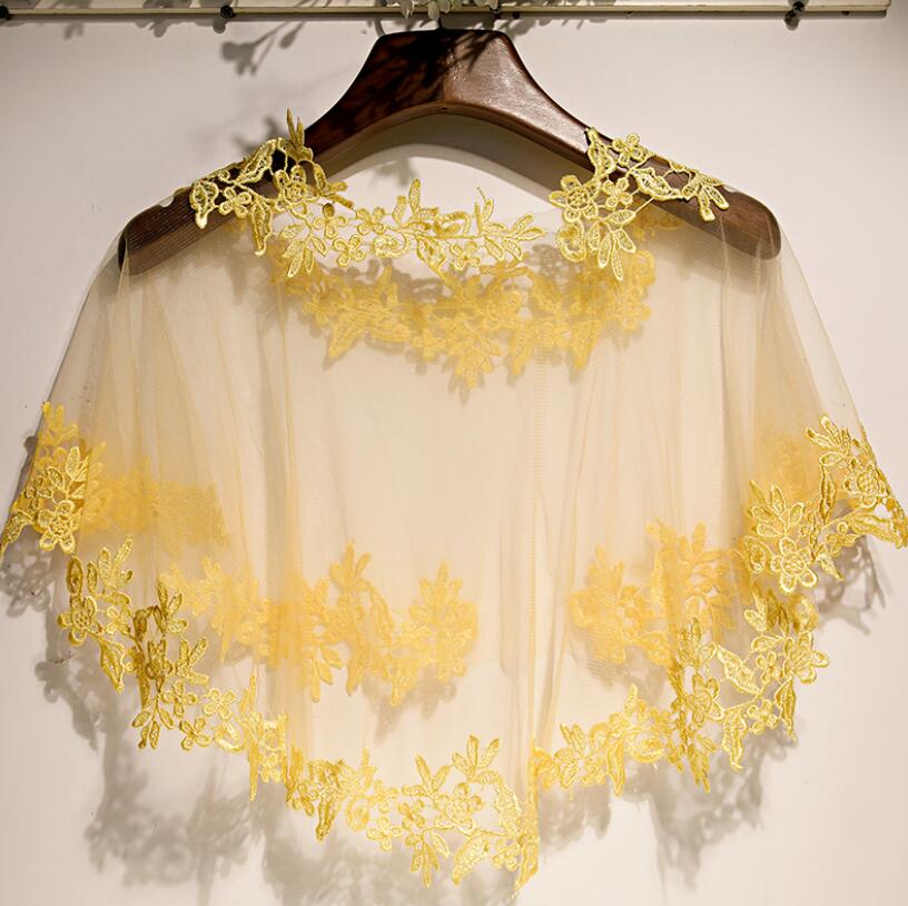 Женская весенне-летняя пашмина – обзор и цена Embroidery Yellow