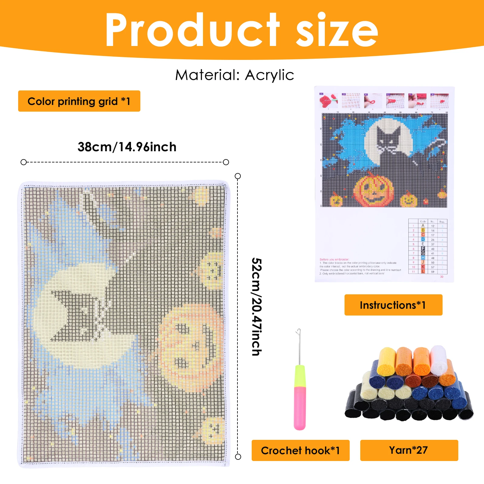 Набор для вышивания крючком (л – обзор и цена Printed Embroidery Kit