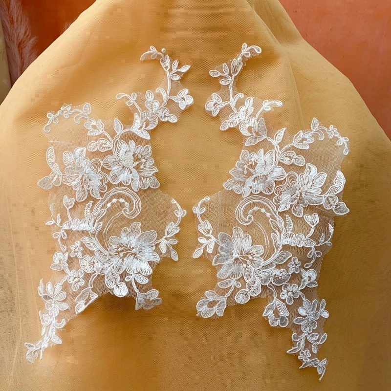 2 шт./4 шт., изысканный белый  – обзор и цена Embroidery White Dress
