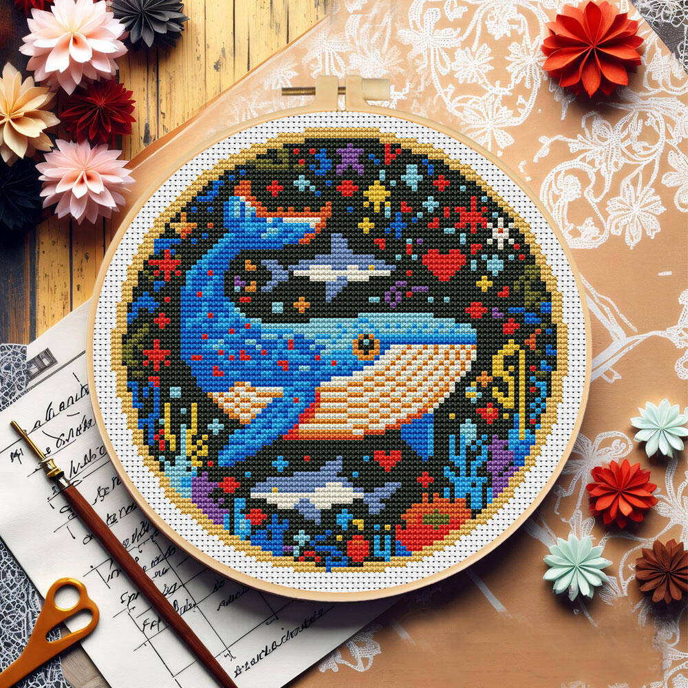 DIY вышивка крестиком кит выши – обзор и цена Embroidery Whale