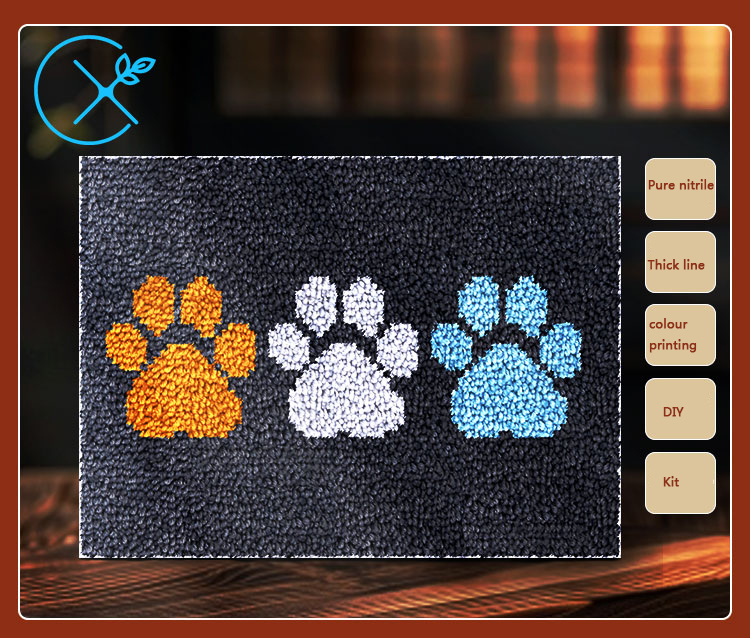 Набор для вязания крючком ковр – обзор и цена Printed Embroidery Kit