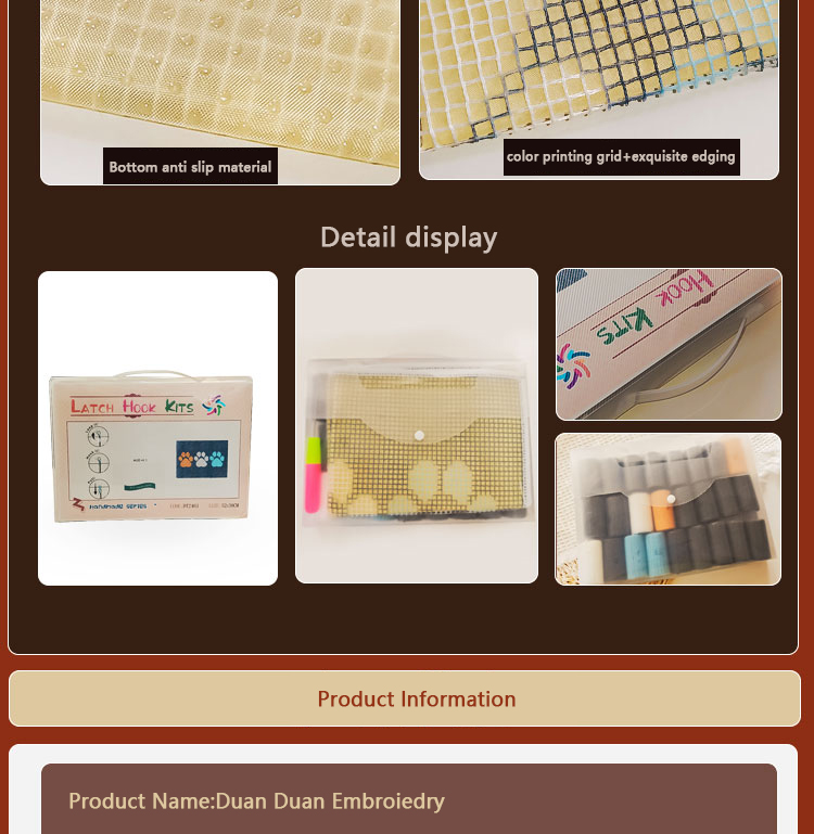 Набор для вязания крючком ковр – обзор и цена Printed Embroidery Kit