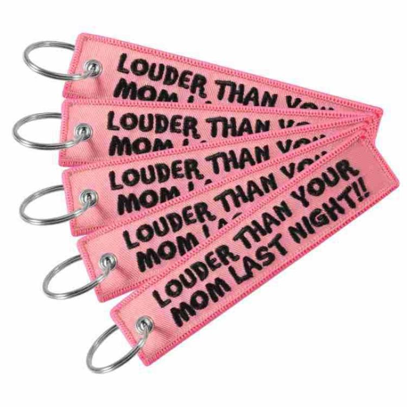 Брелок с надписью «LOUDER THAN – обзор и цена Embroidery Quote