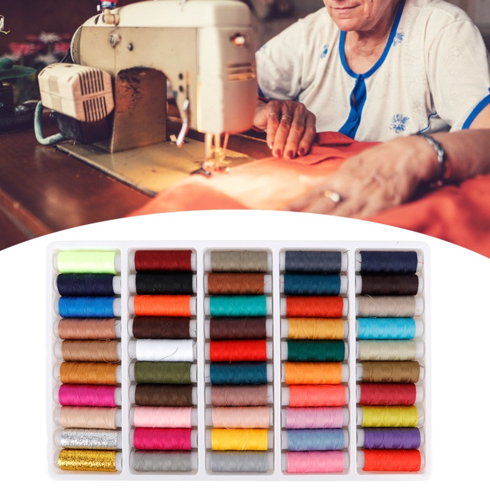 Набор из 50 штук швейных ниток – обзор и цена Embroidery Premium